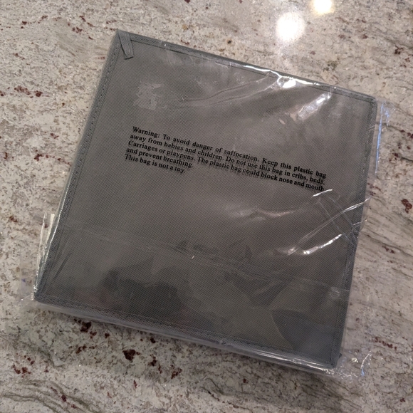 NEW Set Of Six Criusia Storage Drawer Organizer Light Gray Foldable Small Items - Picture 2 of 7